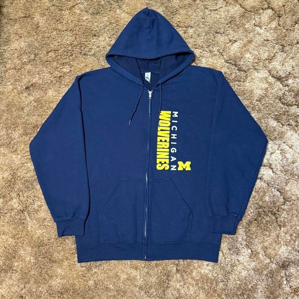 University of Michigan Wolverines Full Zip Up Hoodie Medium